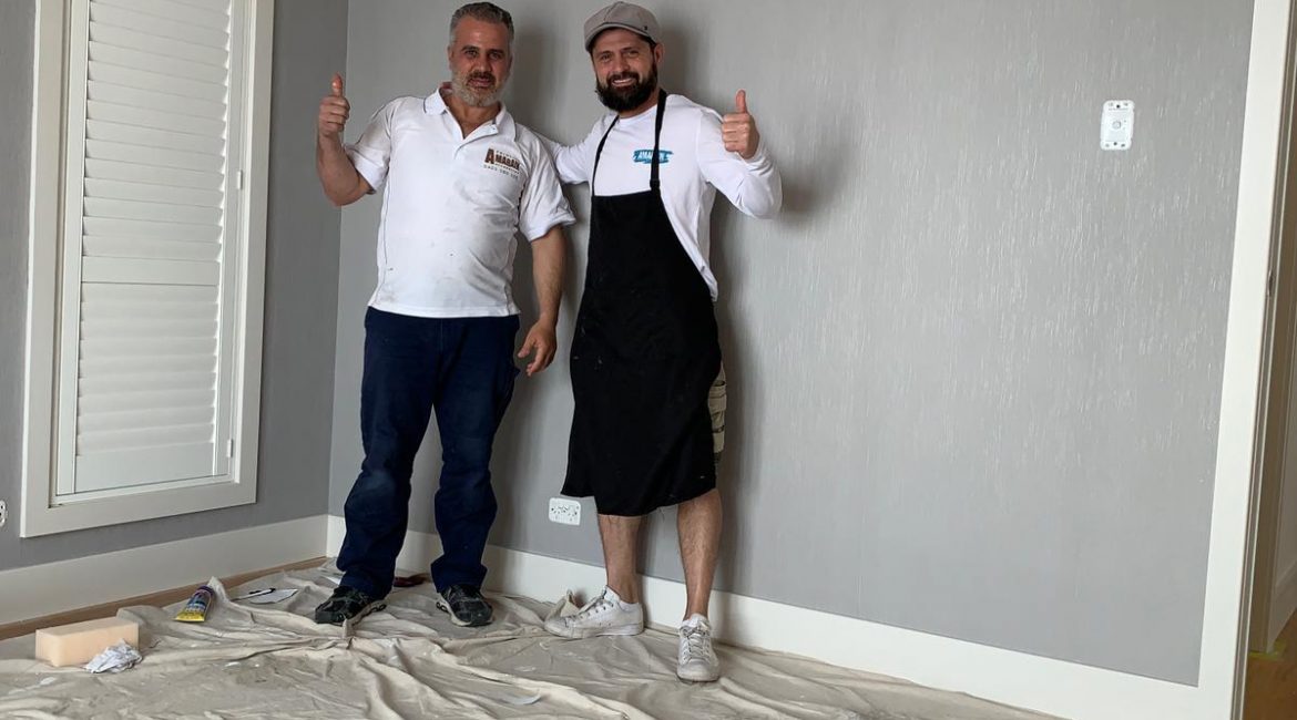 Textured Interior Wall Application